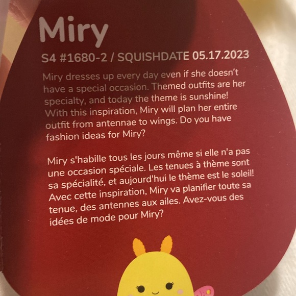Squishmallows Miry the moth - Picture 5 of 5